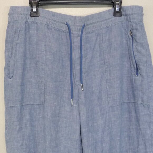 ATHLETA RETREAT LINEN JOGGERS 14 TALL - Picture 2 of 9